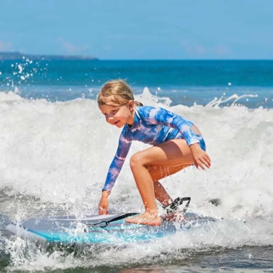 41'' Lightweight Body Board for Beach, Surf Board with EPS Core, XPE Deck, HDPE Slick Bottom, Wrist Leash, Bodyboard for Kids Adults Surfing