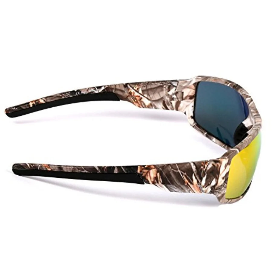Polarized Outdoor Sports Sunglasses Tr90 Camo Frame for Men Women Driving Fishing Hunting Reduce Glare