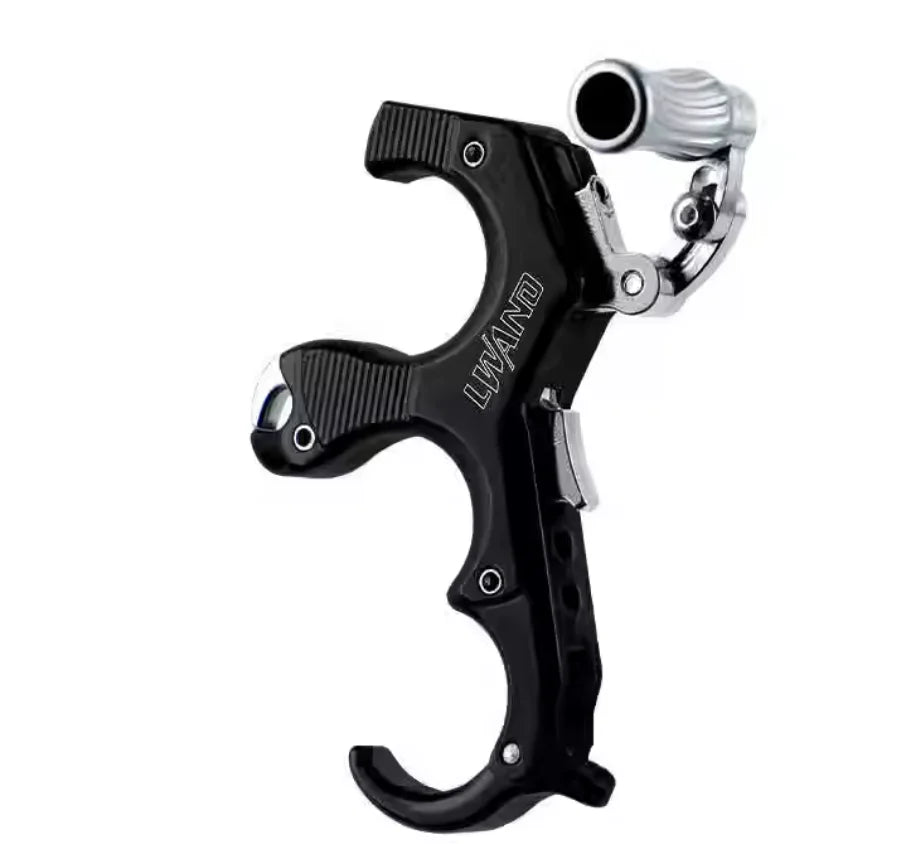 3/4 Finger Bow Release Thumb Trigger Caliper Aluminum Copper Material for Compound Bow Hunting Shooting Accessories