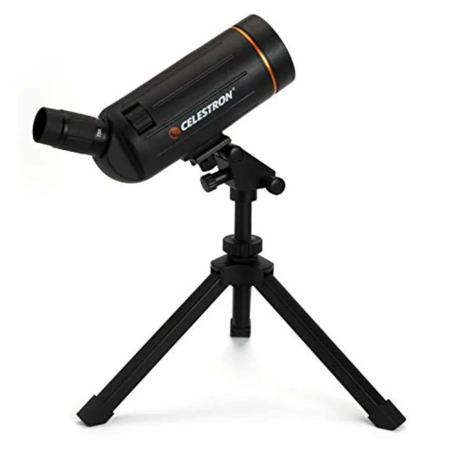 Celestron Mini Mak 70mm Angled Spotting Scope Maksutov Spotting Scope for Long Range Viewing with 2575x Zoom Eyepiece Multi-Coa