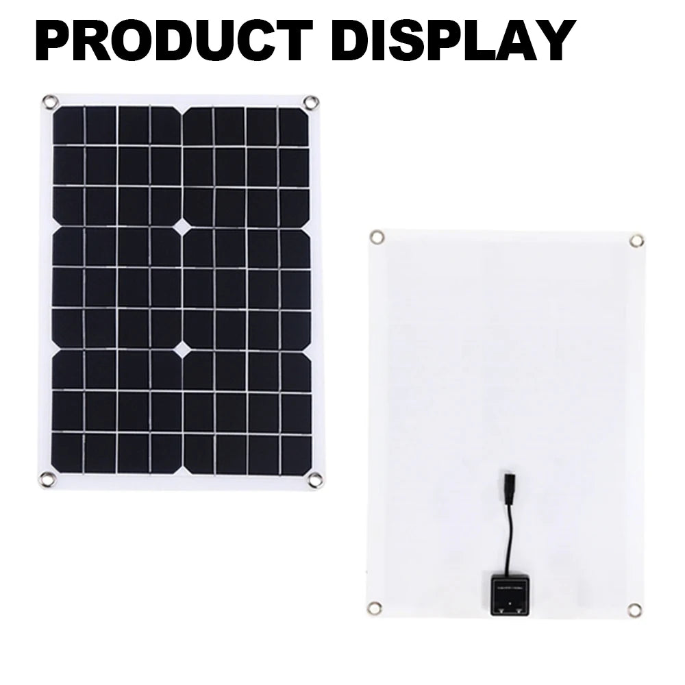 SOECOPO 1000W Portable Solar Panel Kit - 2*18V Photovoltaic Panels for Camping. Includes Free 100A Controller & USB 5V Charging.