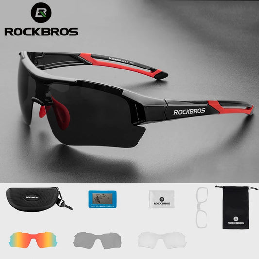 Polarized  Glasses Men Sports Sunglasses  Protection Goggles Eyewear 5 Lens
