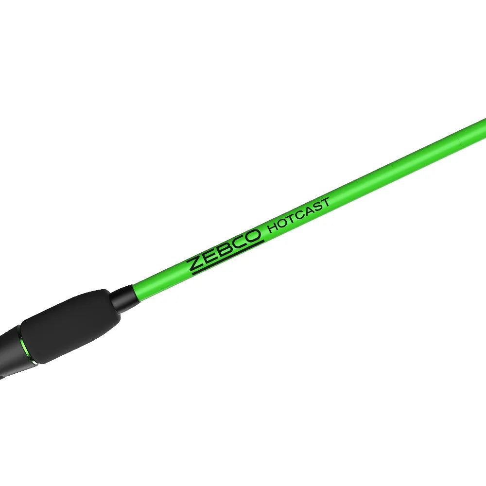 2-Piece Fishing Rod 6.5 Feet Medium Power Green Hotcast Fiberglass Casting Pole