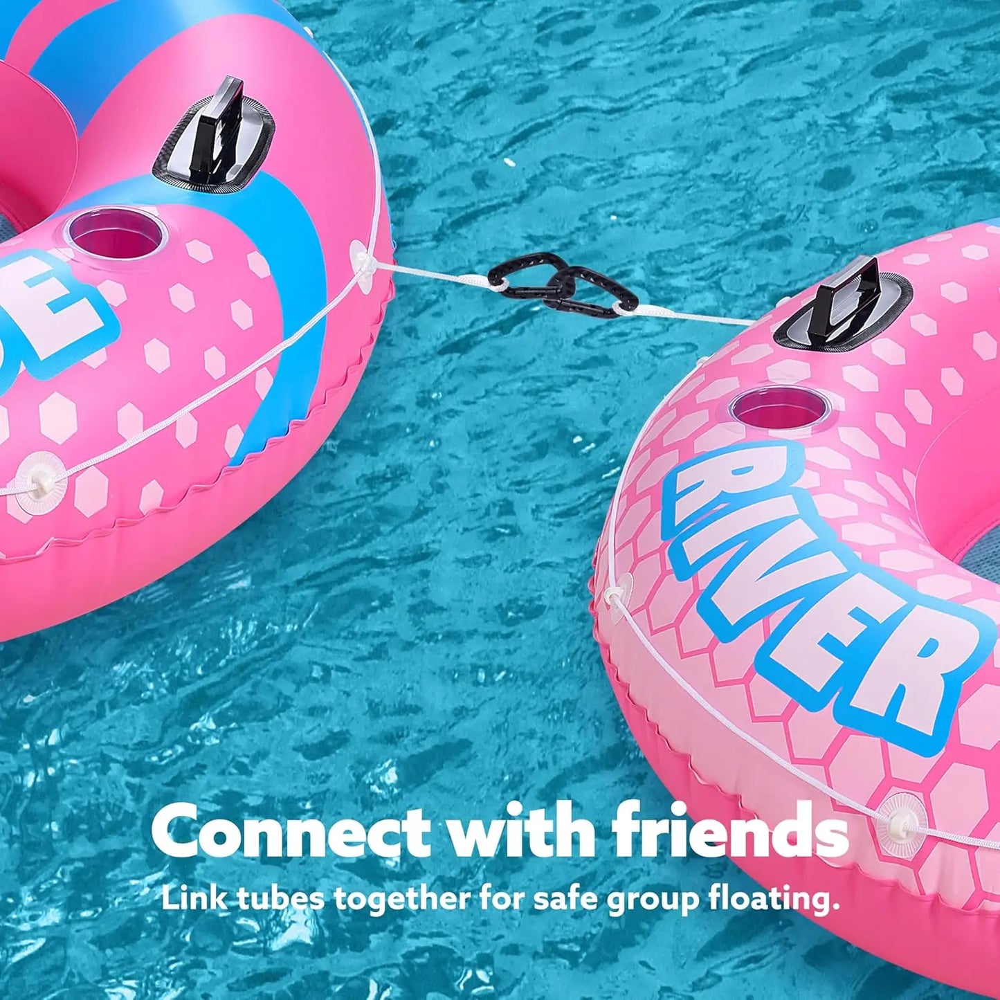 Heavy Duty Inflatable River Tubes for Adults - Durable Pool Floats, Perfect Floating Fun