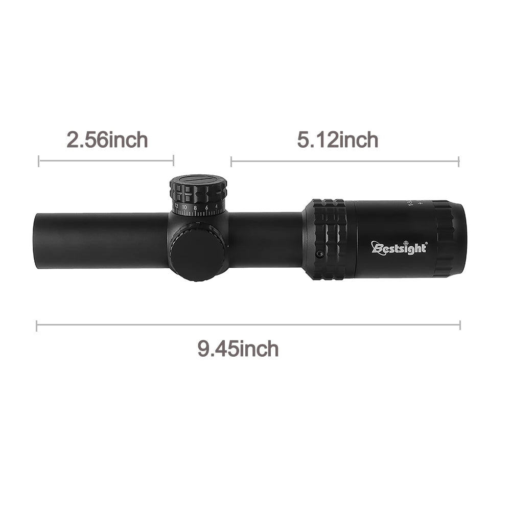 1-5x24 LPVO Tactical Scope SFP Rifle Scope Illuminated Reticle Optics Hunting Scope with 11/20mm Picatinny Rail