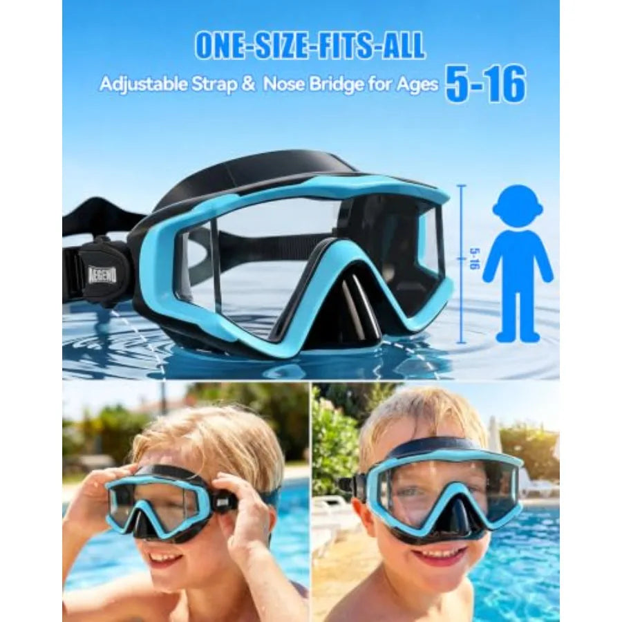 Swim Goggles for Adults - 220°Wide View Anti-Fog Goggles with Mesh Bag for Indoor Outdoor Pool Beach Swimmming