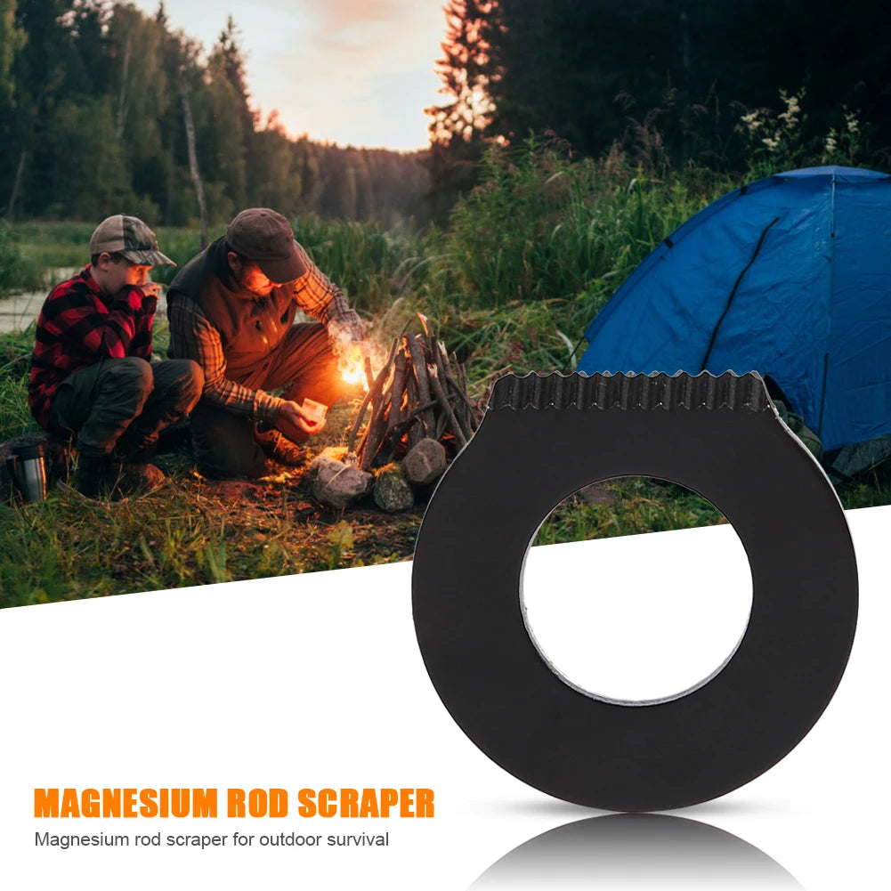 Scraper Stone Fire Starter Lighter Stainless Steel Flint Equipments Multifunctional Stone Fire Starter for Camping Hiking