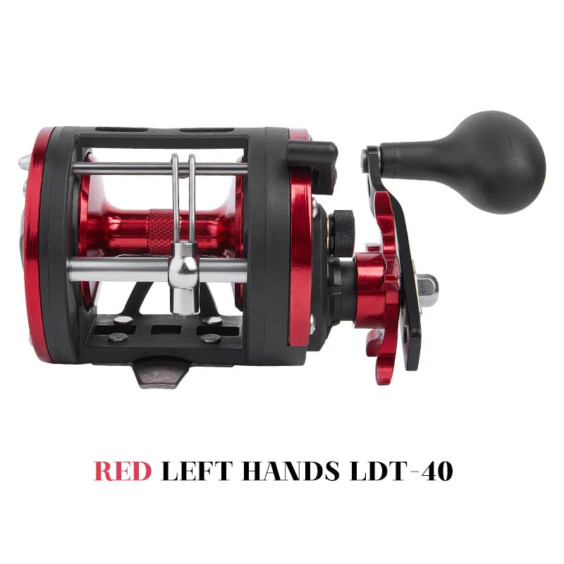 Trolling Drum Reel 33LB Max Drag 3.8:1 Gear Ratio Smooth Fresh Saltwater Fishing Reels for Sea Bass Catfish  Grouper Trout