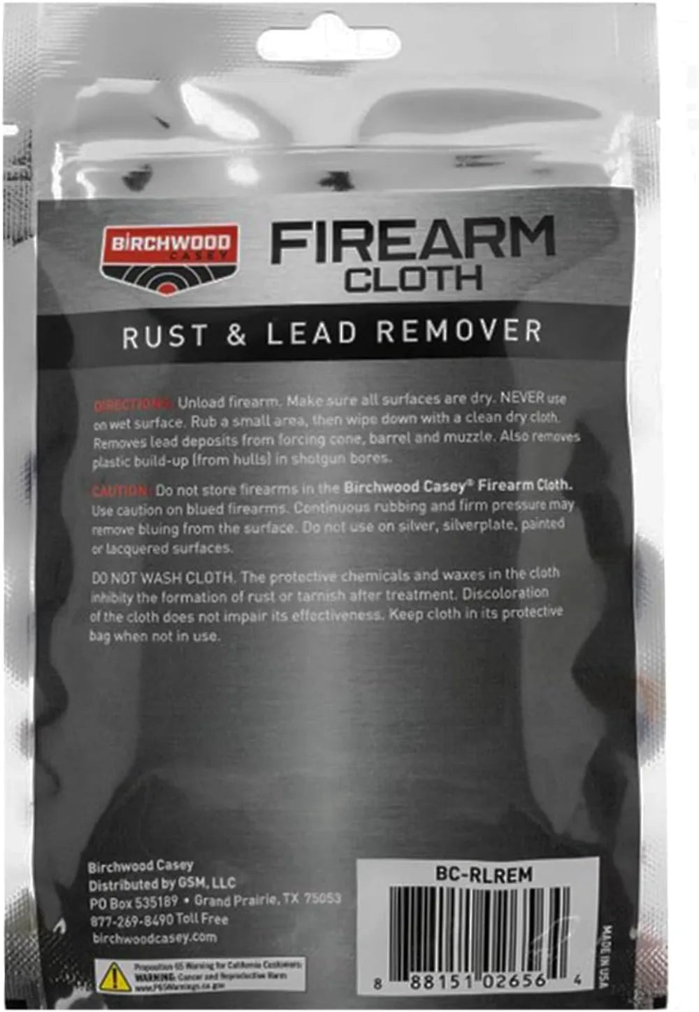 Gun Cleaning Cloth – Removes Rust, Lead & Plastic Buildup, 11x14 Inches, Durable & Effective