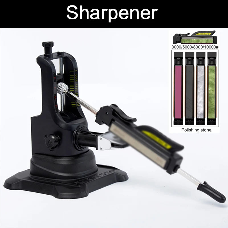 Rieci Professional Fixed Angle Knife Sharpener Diamond Sharpening Stone Kitchen Knife Sharpening Blades Auxiliary Tool System