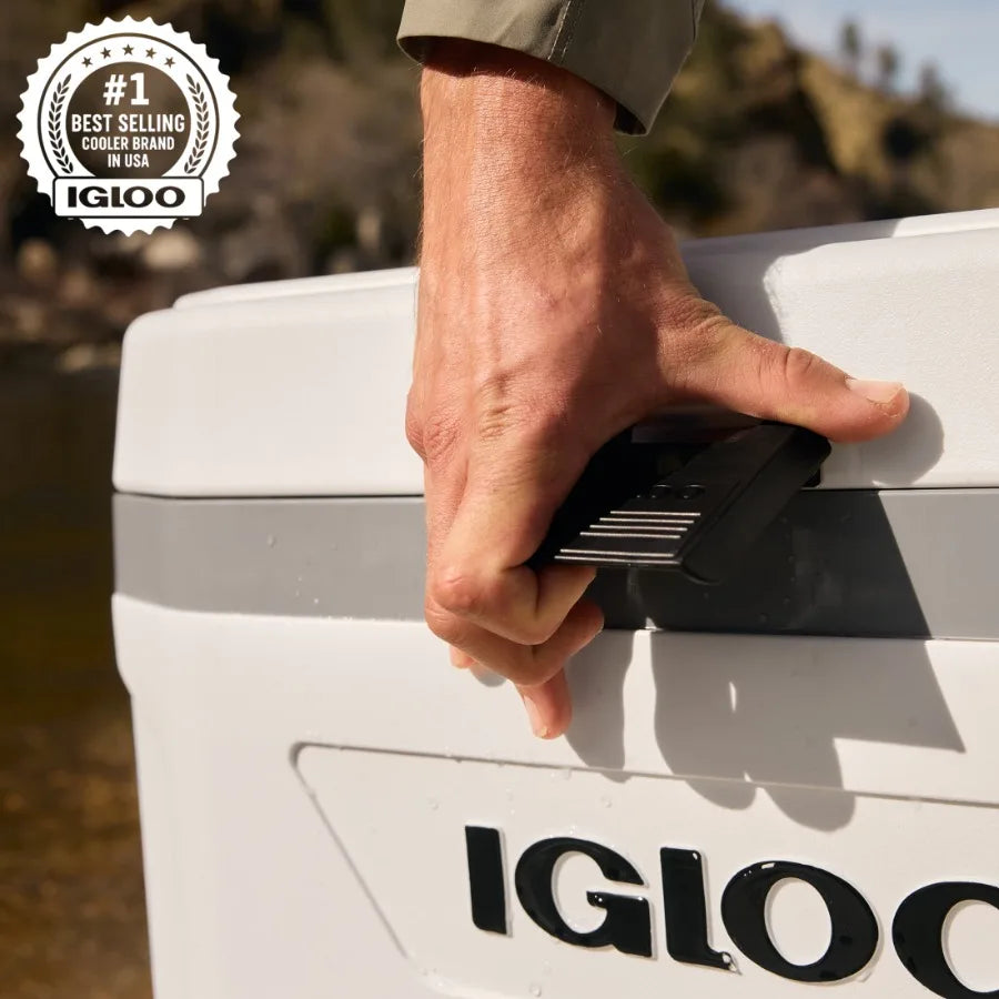 54 QT Marine Ultra Ice Chest Cooler for Boating and Outdoor Use, White, Heavy-Duty Insulation, Leak-Proof Design, Extended Ice