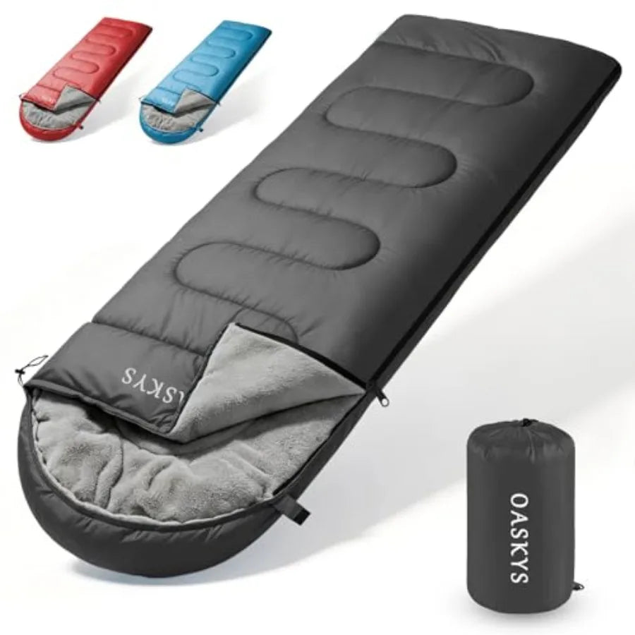 Camping Sleeping Bag Warm and Cool Weather Summer Spring Fall Lightweight Waterproof for Adults Camping Gear Equipment, Traveli