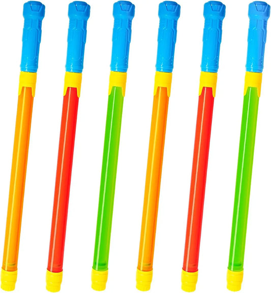 6-Pack Water Gun Set for Kids and Adults, Long-Range Squirt Toys for Pool, Beach, and Summer Outdoor Fun