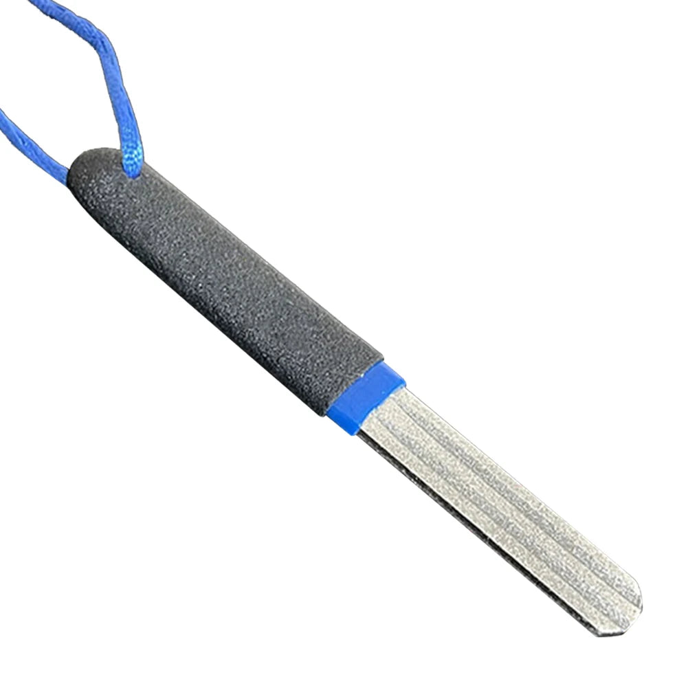 Fishing Hook Sharpener Diamond Hook File Double Groove Fishing Hook Sharpening Hone Fishing Accessories