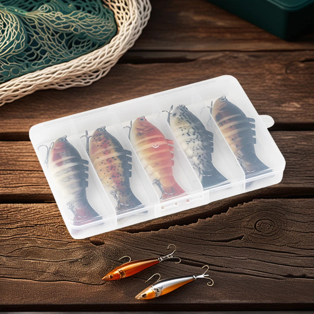 3/5/10Pcs Fishing Lures Multi Jointed Artificial Bait Slow Sinking Bionic Fishing Bait Fishing Gifts For Fishing Enthusiasts