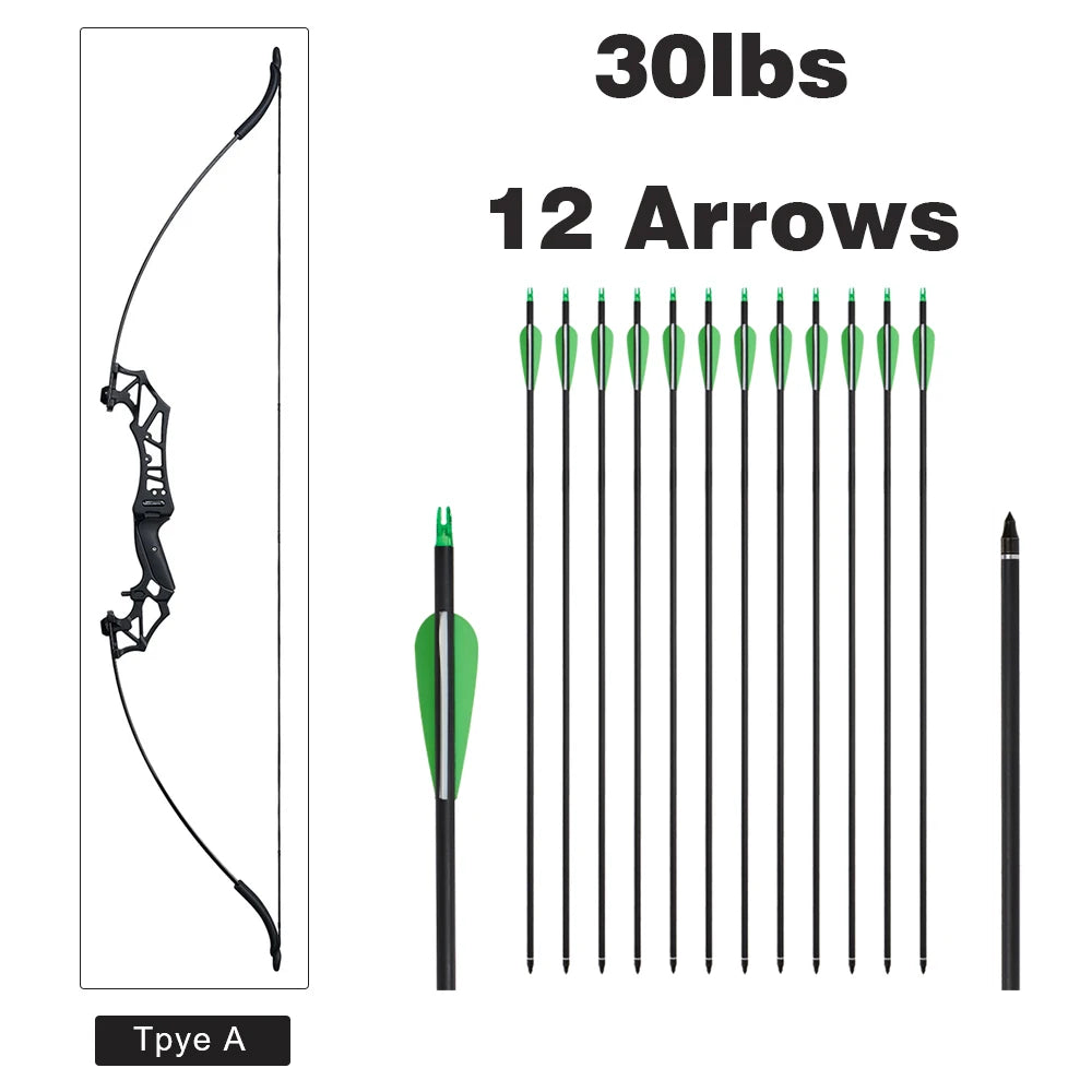 Toparchery Recurve Bow  Hunting Bow Adult Outdoor Shooting Practice Bow  RU(Origin)  Bow and Arrow