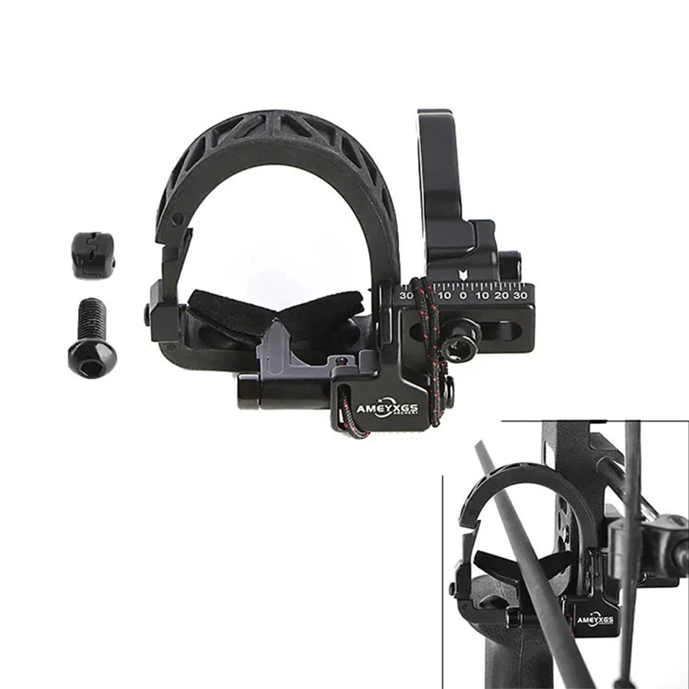 Drop Away Arrow Rest Aluminum Alloy Black Y-Shaped Protective Pad for Compound Bow Right Hand Target Shooting Practice