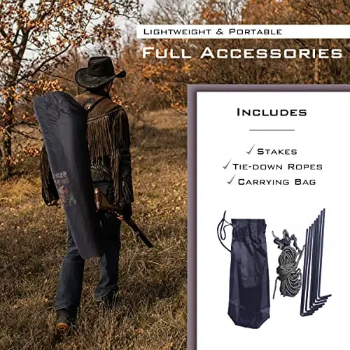 Portable Hunting Blind 360 Degree See Through Ground Tent For 2-3 Adults Camouflage