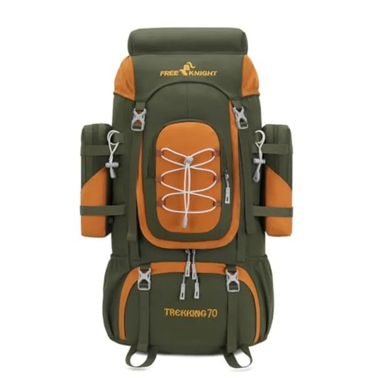 70L 65+5 Waterproof Hiking Camping Backpack with Rain Cover, Outdoor Sport Travel Daypack for Climbing Touring