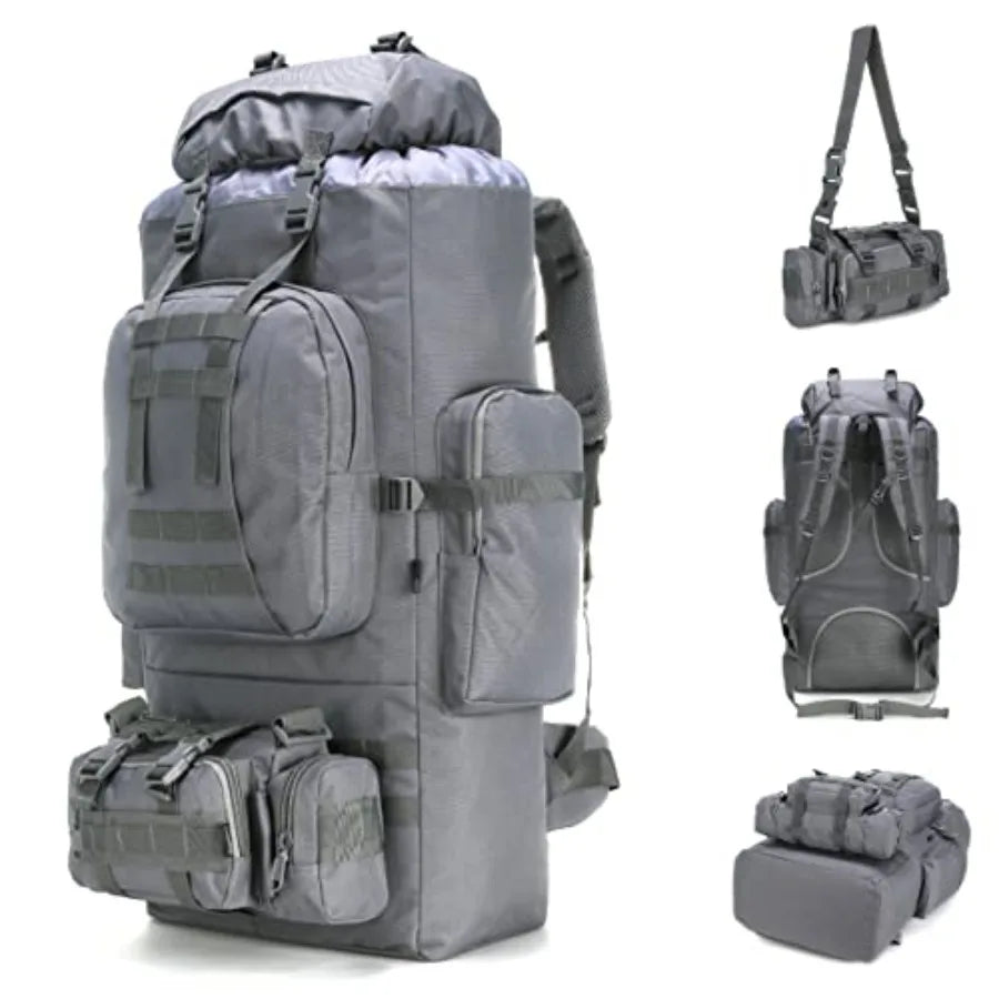 100L Camping Hiking Backpack Molle Rucksack Military Camping Backpacking Daypack