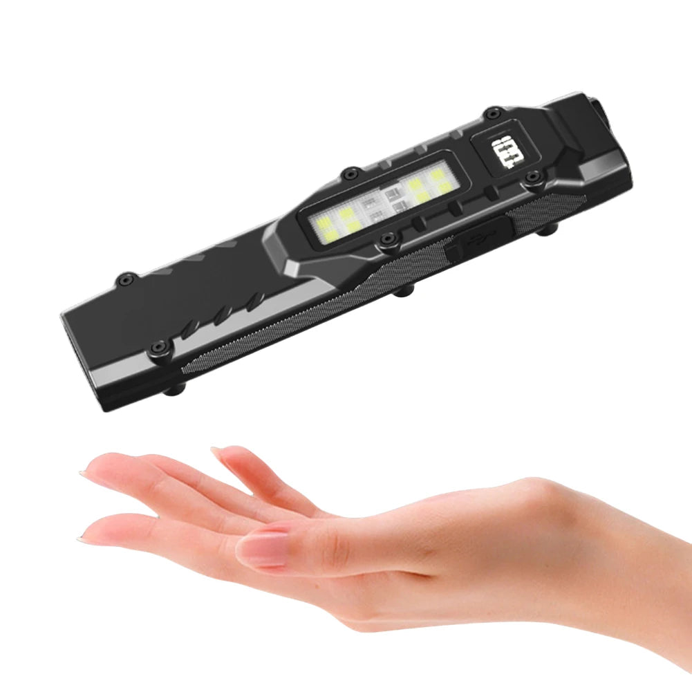 LED Super Bright Flashlight with Pen Clip Mini Camping Light IPX44 Waterproof Outdoor Emergency Light 1200LM for Outdoor Hiking