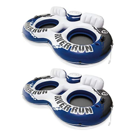 River Run II Water Tube Float Raft Lounger W Cooler Model 58837EP 2 Pack