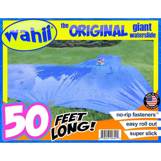 Waterslide - The Original Giant Backyard Family Lawn Water Slide - Adult and Teen Super Slip and Slide. Giant Blue Water Slide