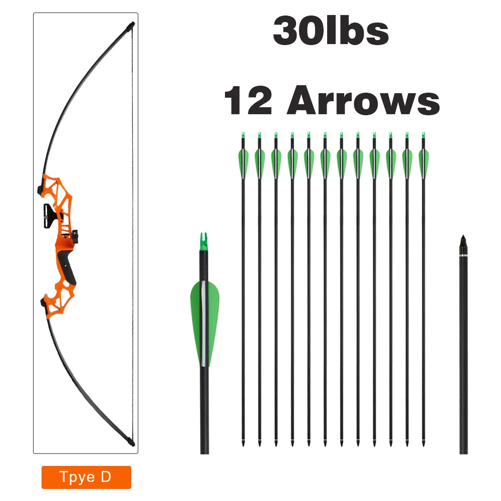 Toparchery Recurve Bow  Hunting Bow Adult Outdoor Shooting Practice Bow  RU(Origin)  Bow and Arrow