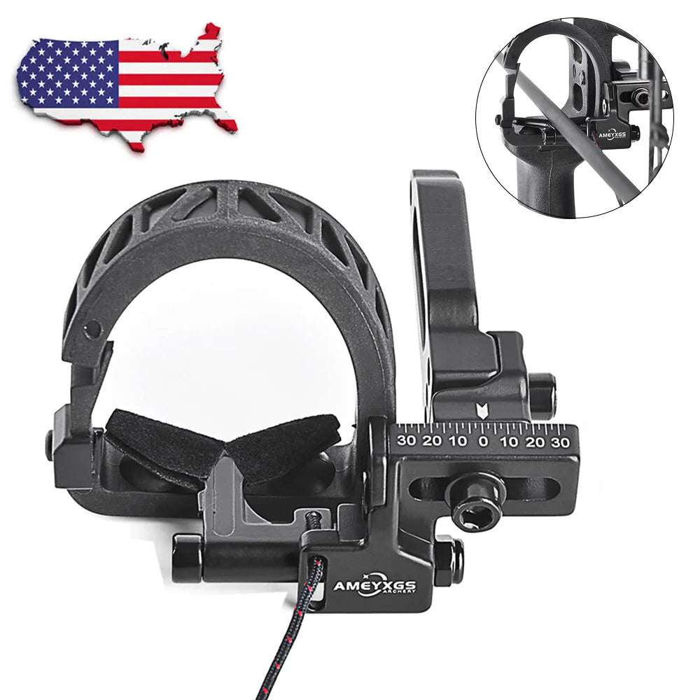 Drop Away Arrow Rest Aluminum Alloy Micro Adjustable Compound Bow Arrow Rest Universal Left & Right Hand Full Containment Fall Away Design Stable Arrow Support for Outdoor Archery Target Shooting Wild Hunting Accessory
