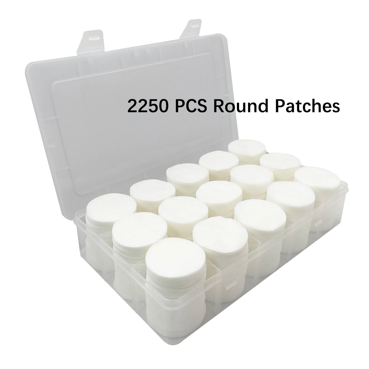 2'' Gun Cleaning Patches 6” Pistol Cleaning Cotton Swab in Storage Box Lint Free Handgun Cleaning Cloth for Most Caliber .30/9mm