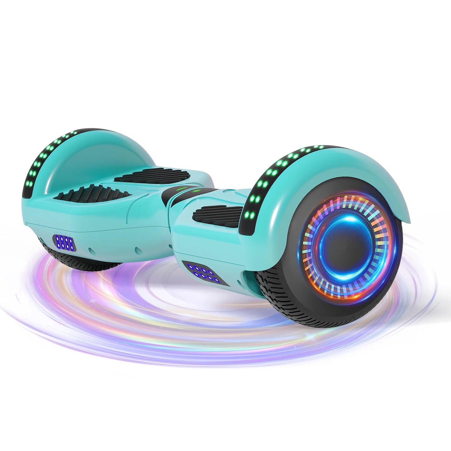 Commugo Self-Balancing Scooter with Bluetooth Speaker, APP Control, LED Lights, All Terrain Hoverboard for Kids Adults, All Ages