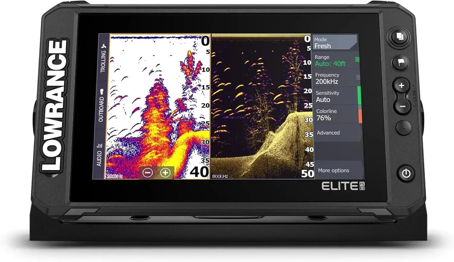 Lowrance Elite FS Fishfinder Chartplotter with Transducer High Precision Sonar GPS Navigation for Fishing