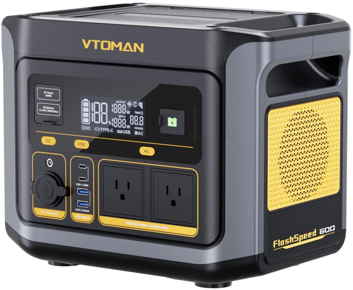 FlashSpeed 1000 Portable Power Station, 828Wh LiFePO4,1000W Output | Expandable To 2376Wh, 1H Fast Charge (0-80%)