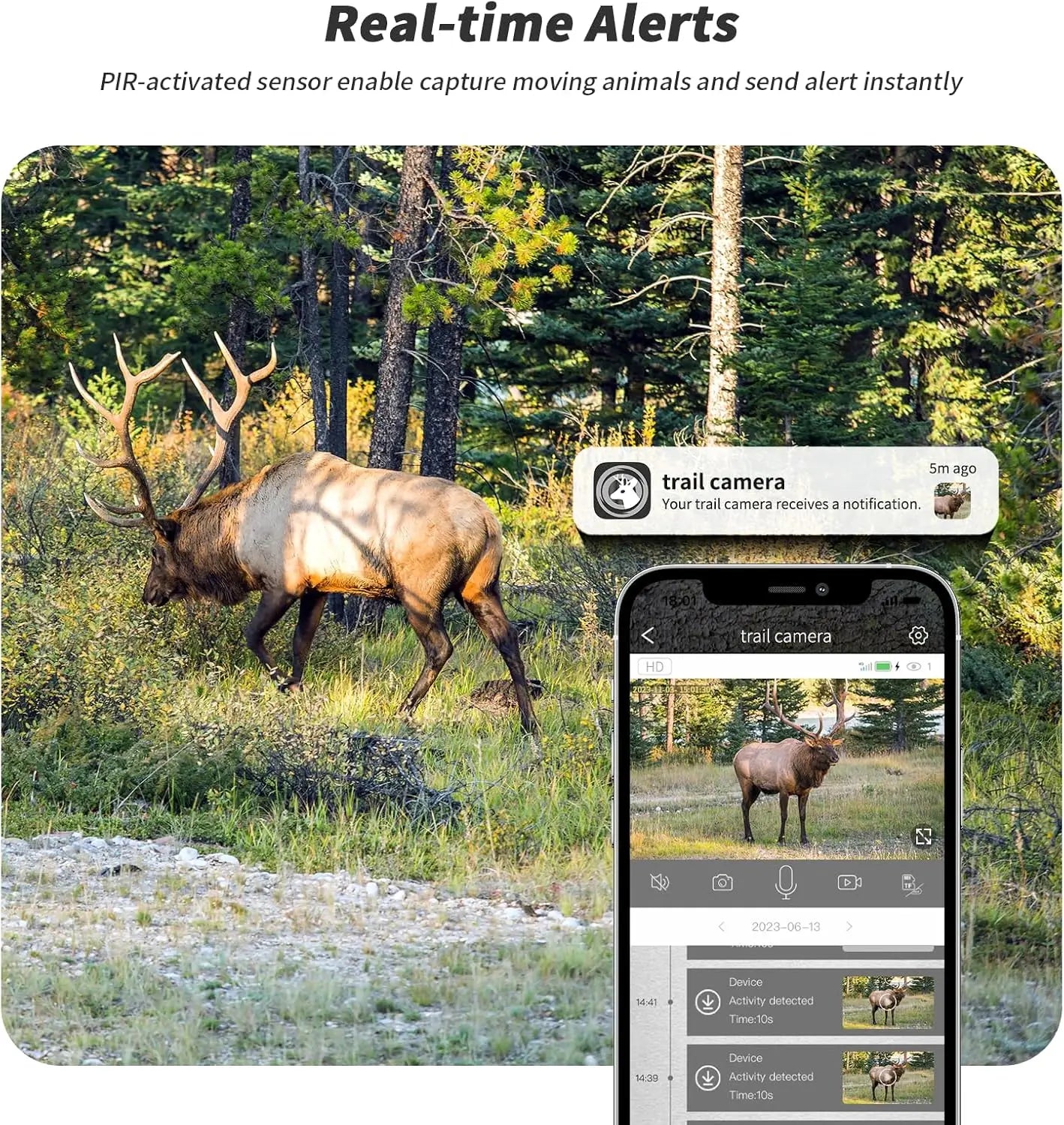 4G LTE Trail Camera with Live Stream - 3rd Gen Game Camera with Pre-Installed SIM Card - 0.2s Ultra-Fast Trigger - Night Vision