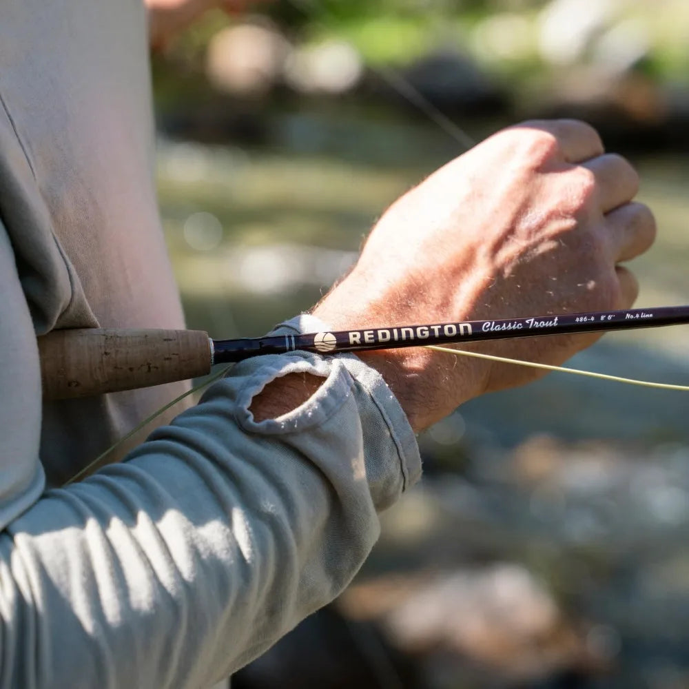 Classic Trout Freshwater Fly Fishing Rod - Moderate Action 4-Piece Fly Rod with Case