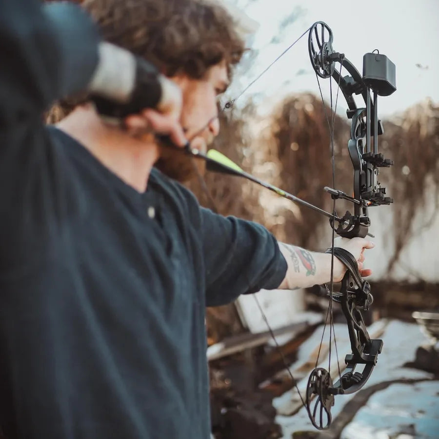 Dragon X9 Ready to Hunt Compound Bow Package for Adults Archery Compound Bow and Arrow Set 070 Lbs Draw Weight No Bow P