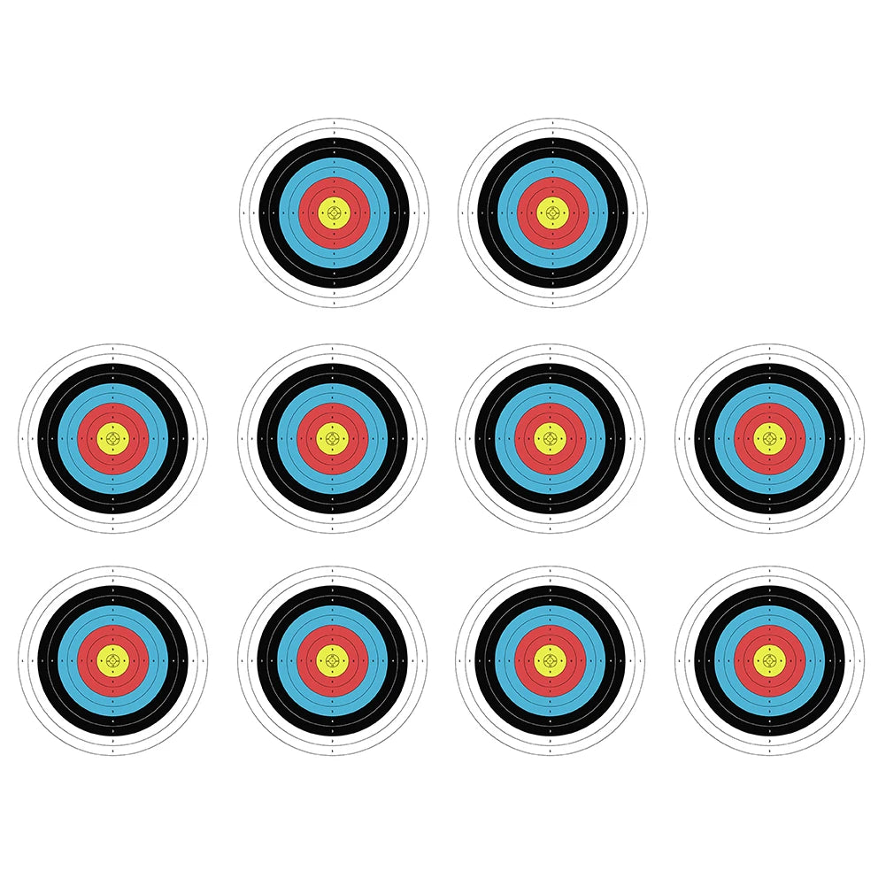 10pcs/Pack 40x40cm Archery Targets Paper Practice Bow and Arrow Targets Training Bow Arrow Darts Papers Hunting Shoot Accessorie