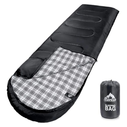 Flannel Sleeping Bag for Adults XL Large Wide Sleeping Bags for Camping Mens Warm Cotton Sleeping Bag 4 Season Warm and Cool We