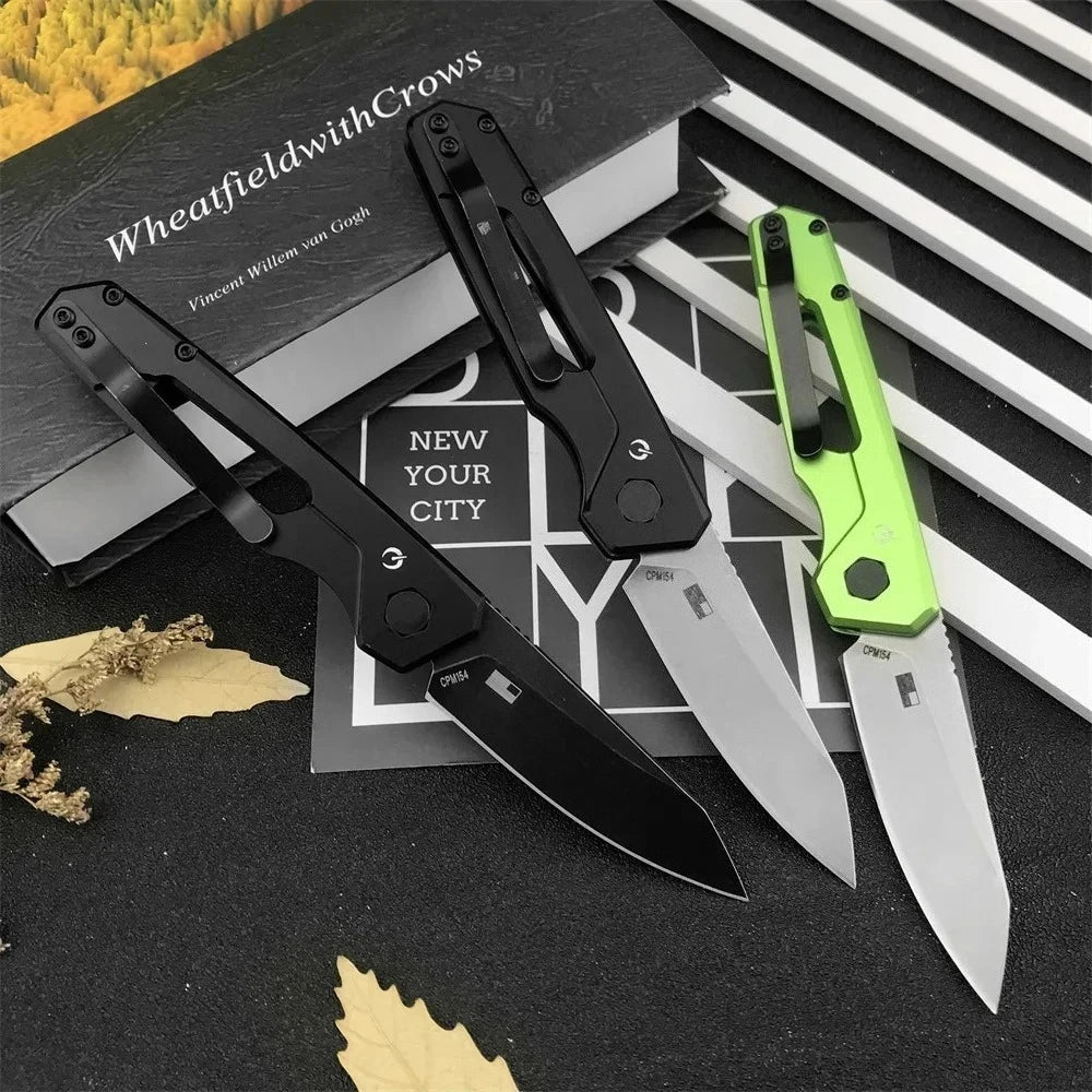 7550 Jungle Folding Knife, Featuring an 8Cr13Mov Blade and T6 Aluminum Alloy Handle—Portable Outdoor Pocket Knife for Daily Use, Exploration, Camping, Rescue, Cutting, and Hiking—Perfect Gift