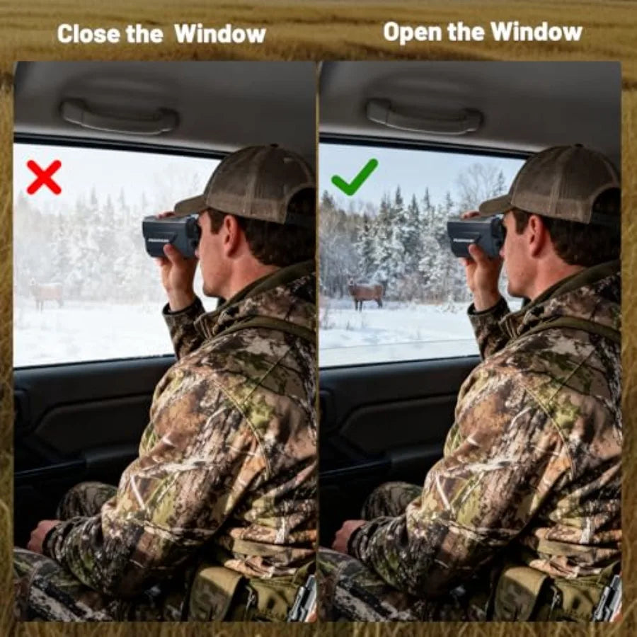 Hunting Range Finder 1700 Yards with 7X Magnification Rechargeable Angle Compensation Speed Scan for Bow Archery Clear Accuracy