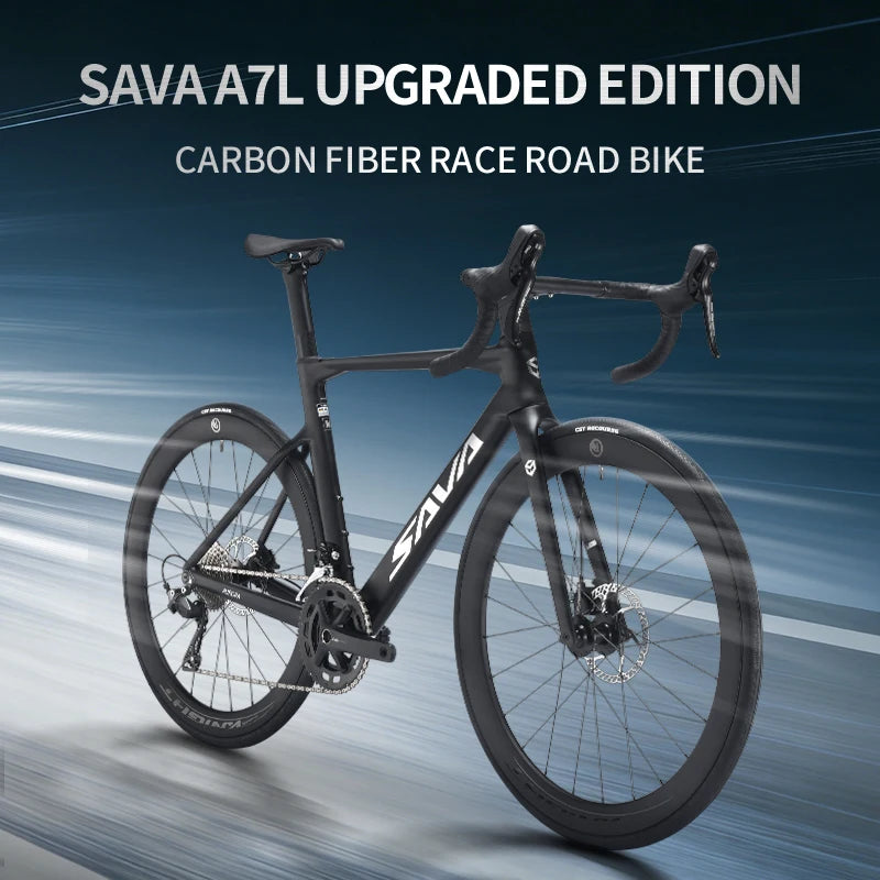 Ships from US SAVA A7L  Carbon Fiber Road Bike with 7120 Kit 24 Speed Road Bike Race Bike 8.9kg International UCI Approved