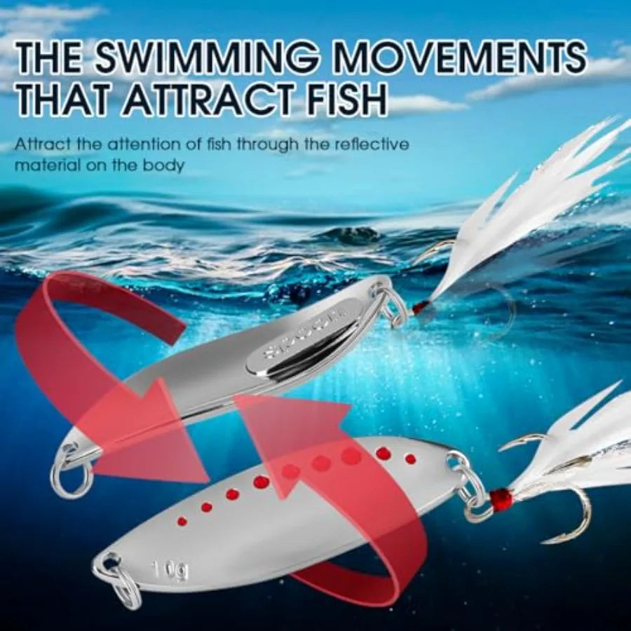 27Pcs Fishing Lures Kit Hard and Soft Bait Set for Bass Trout Pike Deep Diving Crankbaits with Premium Gift Box Freshwater and