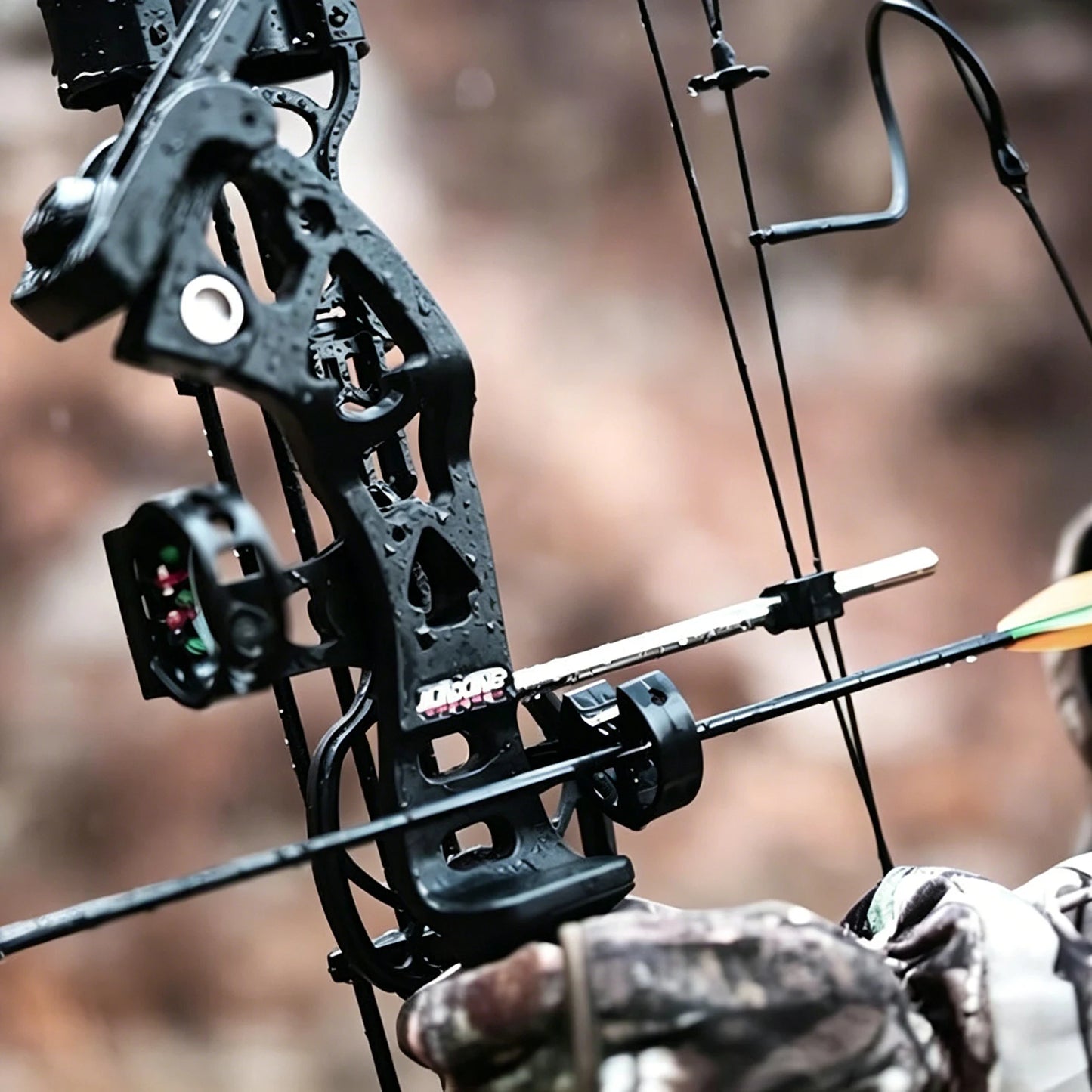 Right Hand Compound Bow Shooting Archery Set for Adults 19-30" Draw 30-60lbs w/ 3-Pin Lighted Sight, Quiver, Stabilizer & 12 Arrows, Fully Complete Accessories Archery Set Adjustable for Beginners & Intermediate Archers