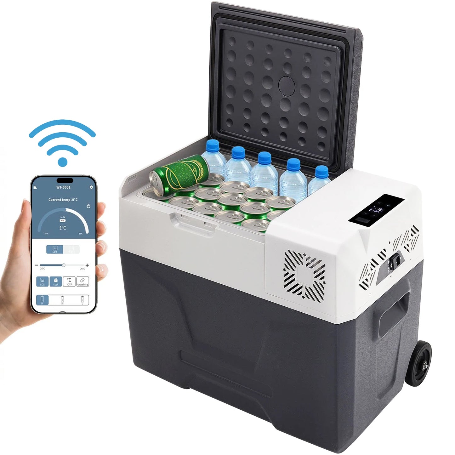 High Capacity 40L Car Refrigerator 12V Compressor Small Beer Refriger Portable Home Outdoor Camping Freezer for Rv Truck Cooler