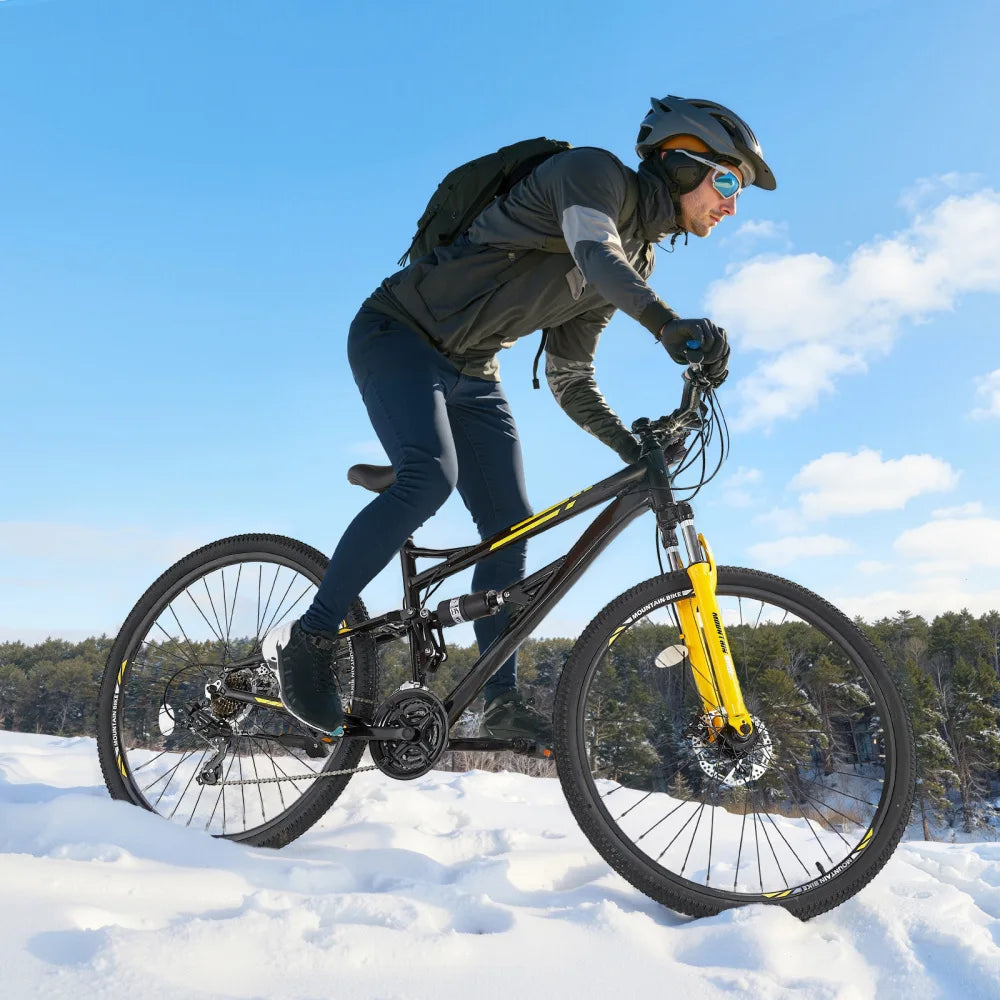 Ye 29" Mountain Bike (MTB) with 24-Speed, Full Suspension, Aluminum Frame and Dual Disc Brakes