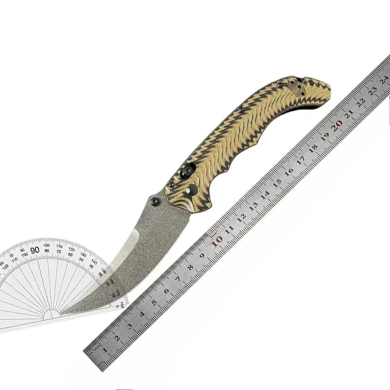 BM Mini Bedlam 865 Tactical Folding Karambit Knife D2 Steel Blade G10 Handle Portable EDC Utility Knife Outdoor Camping Survival Tool