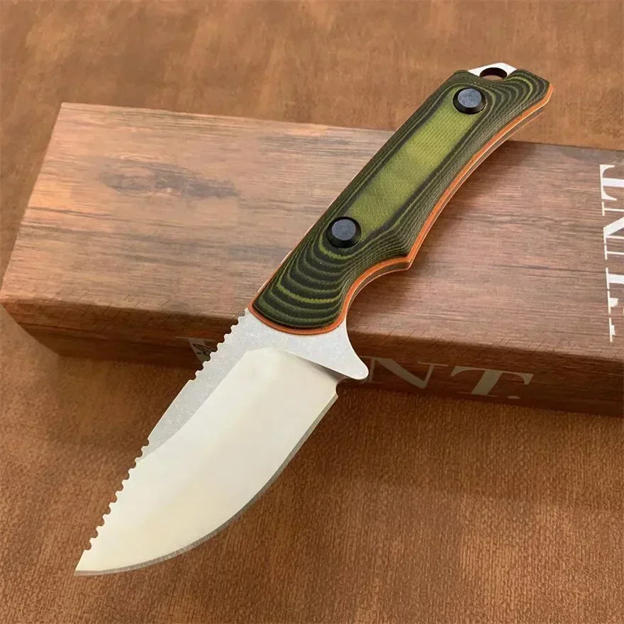 Straight BM 15002/15017 Wilderness Hunting Knife CPM-S30V Blade Wooden/G10 Handle Outdoor Knives Pocket EDC Tools