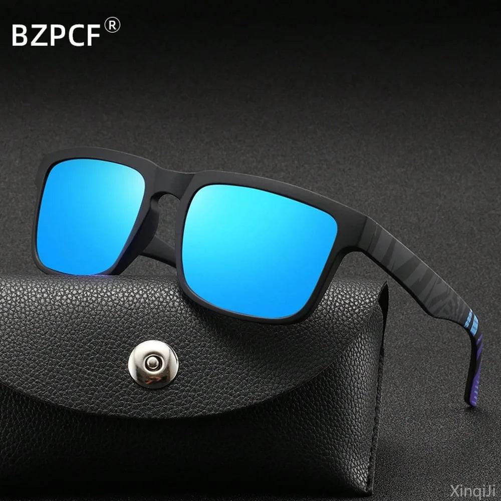 Polarized Sports Sunglasses Square Frame UV400 Driving Fishing Outdoor Men Women Vintage