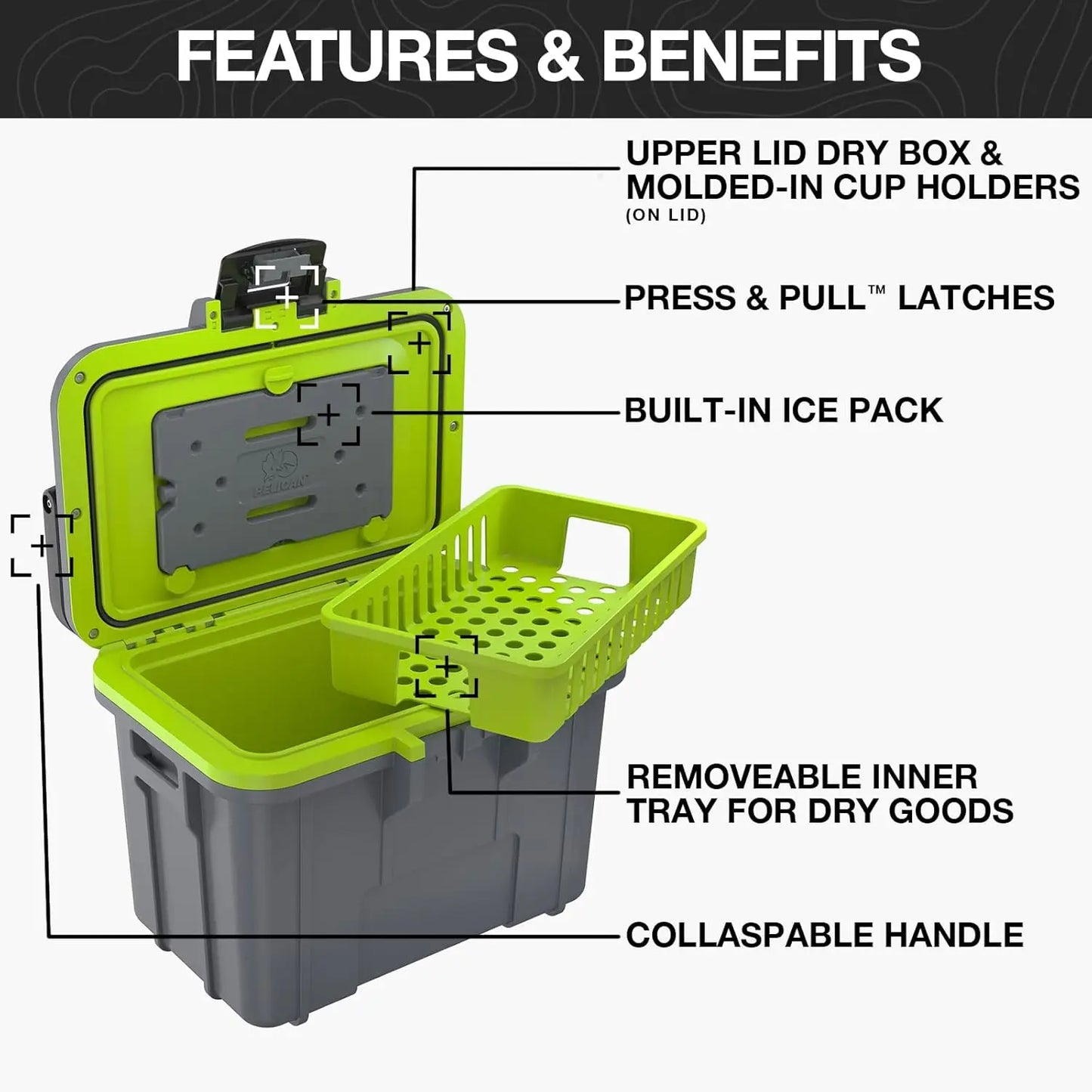 8QT Personal Cooler & Dry Box - Portable Insulated Storage for Outdoor Activities