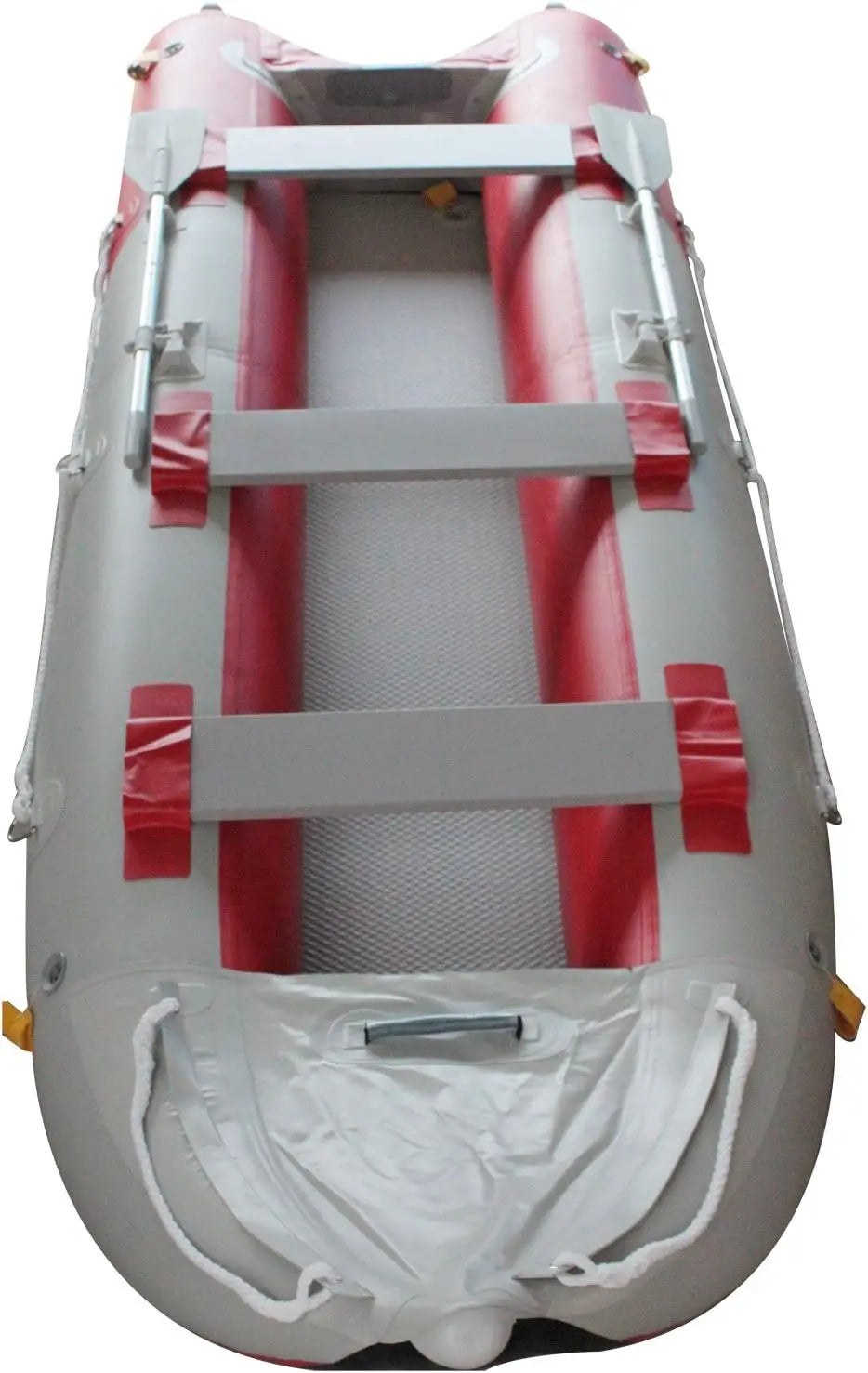 Inflatable Fishing Pontoon Kayak with Air Floor, 14.1 FT, Inflatable Boat for Anglers